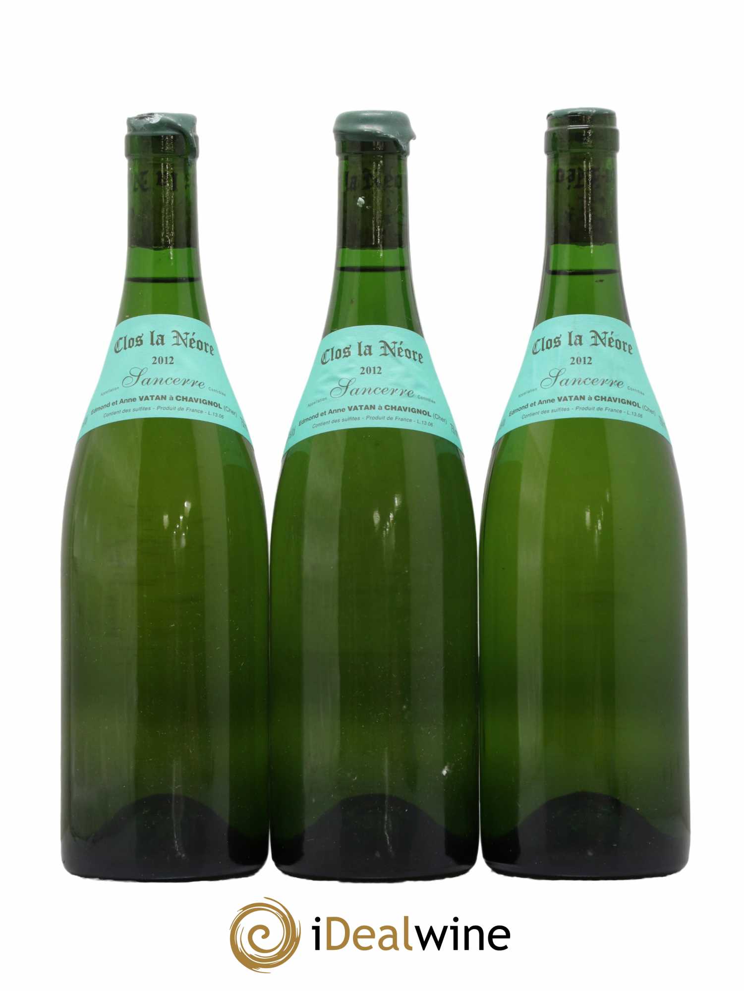 Sancerre Clos la Neore Edmond Vatan  2012 - Lot de 3 Bouteilles