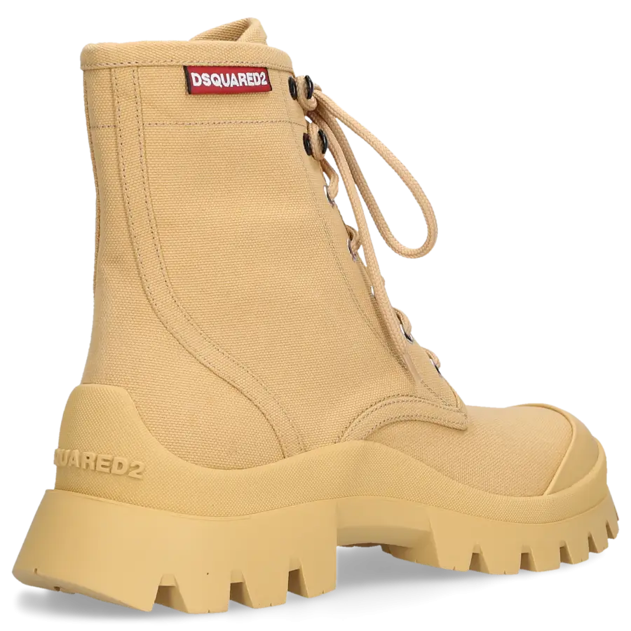 Dsquared2 - Stiefeletten TANK COMBAT Canvas - beige