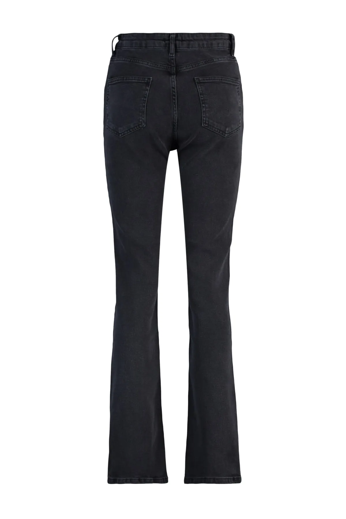 Trendyol Collection  Schwarze, nachhaltigere Bootcut-Jeans mit hoher Taille TWOAW23JE00353