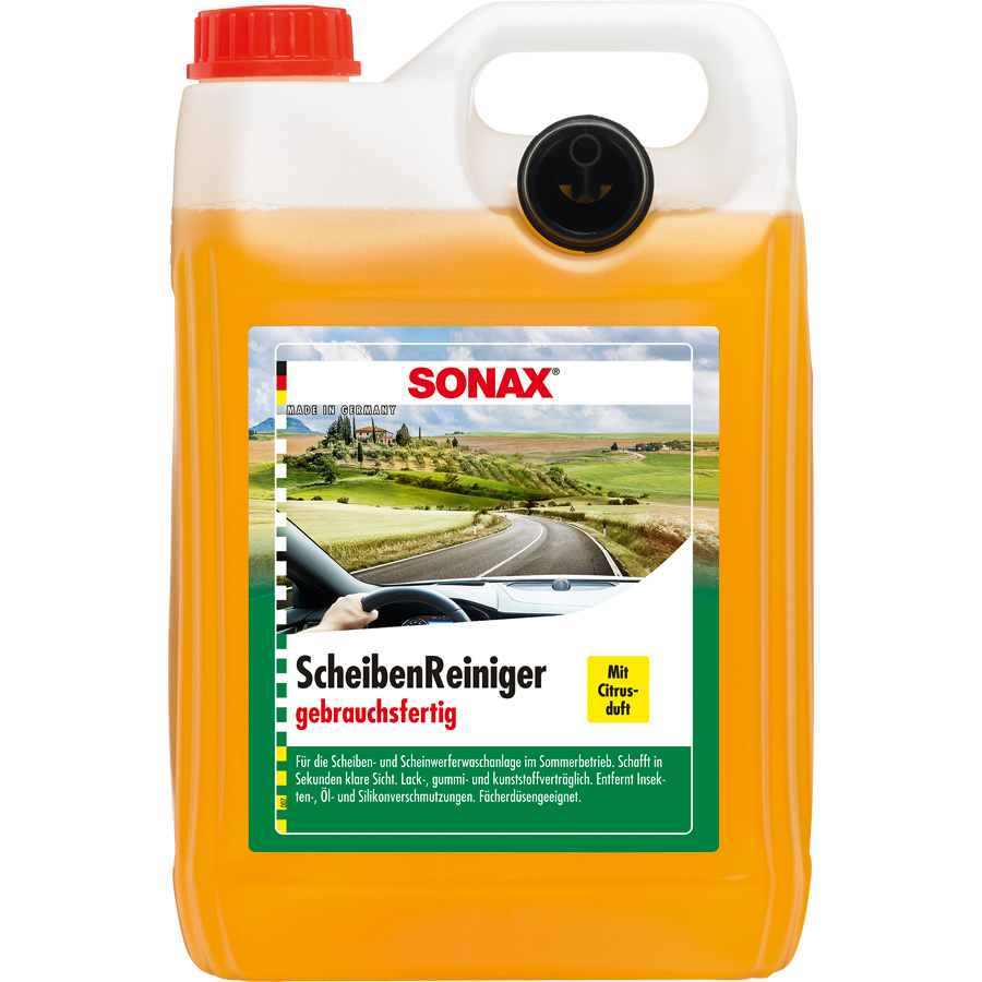 SONAX ScheibenReiniger, gebrauchsfertig, Citrusduft, 5 l - ATU