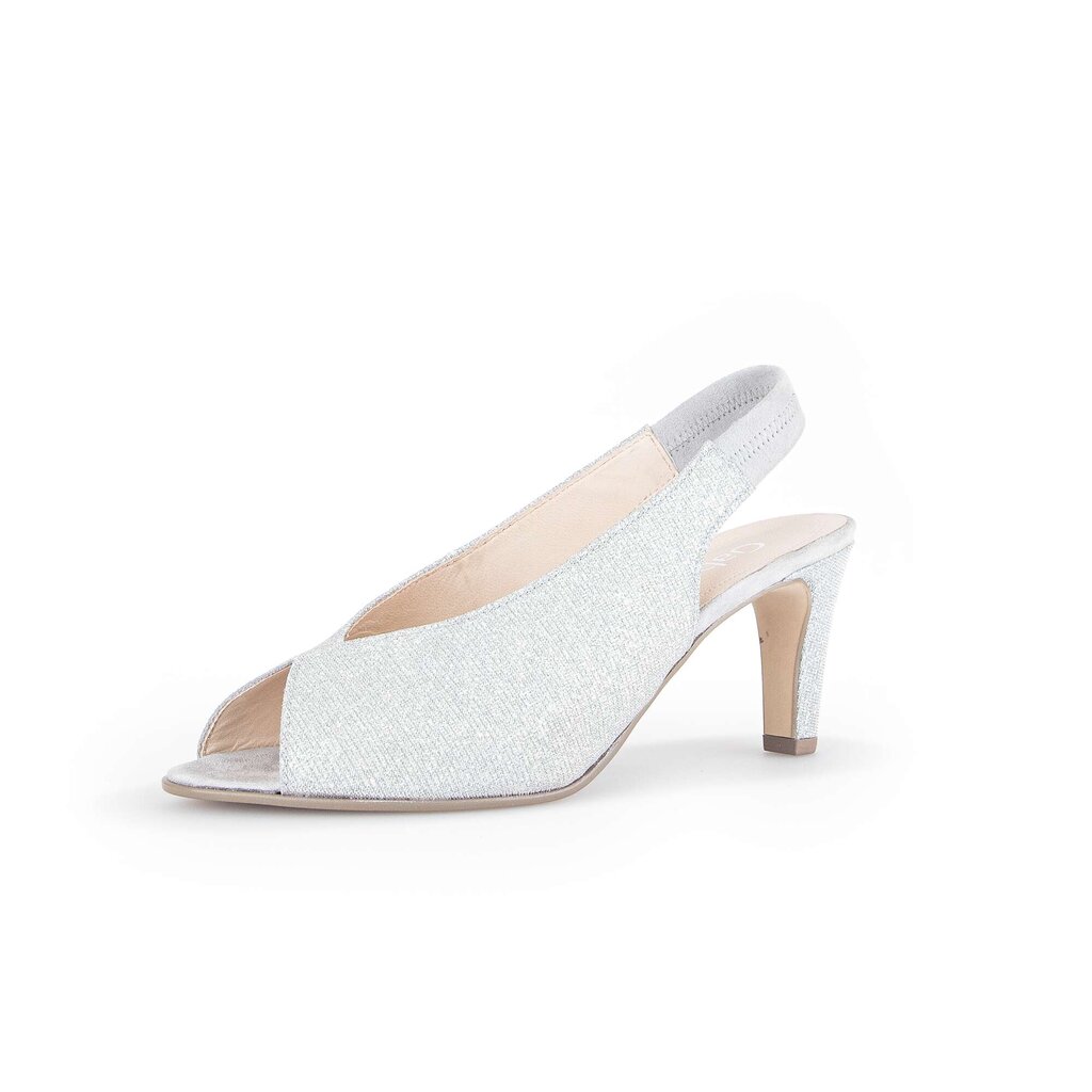Gabor fashion Peeptoes silber