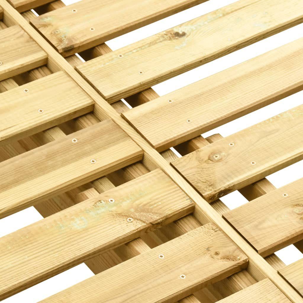 vidaXL Gartenliege Doppel-Sonnenliege Grün Imprägniertes Kiefernholz