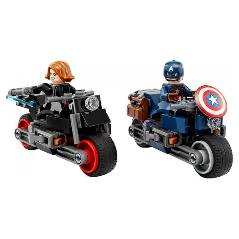 76260 Les motos de black widow et de Captain America, LEGO Marvel
