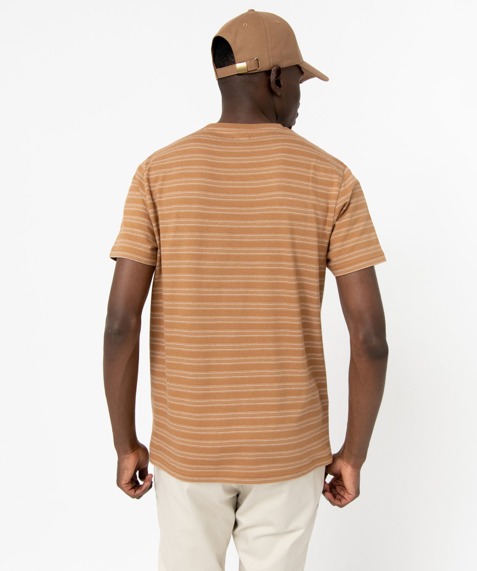 Tee-shirt homme à manches courtes et rayures fantaisie raye | GEMO