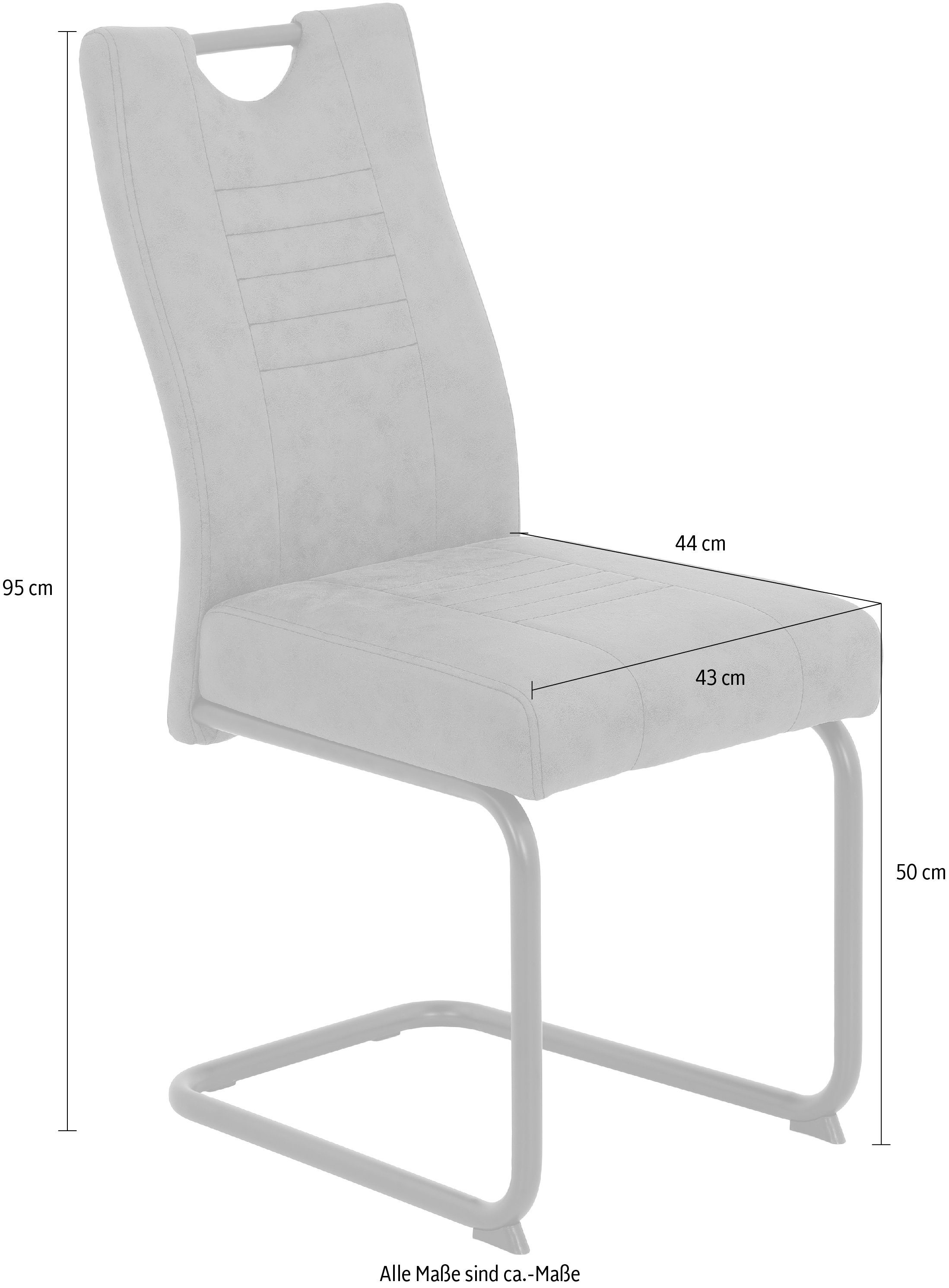 HELA Freischwinger JUPITER (Set, 2 St), Federkern und Griff, 140 Kg Belastbarkeit, 2er und 4er Set