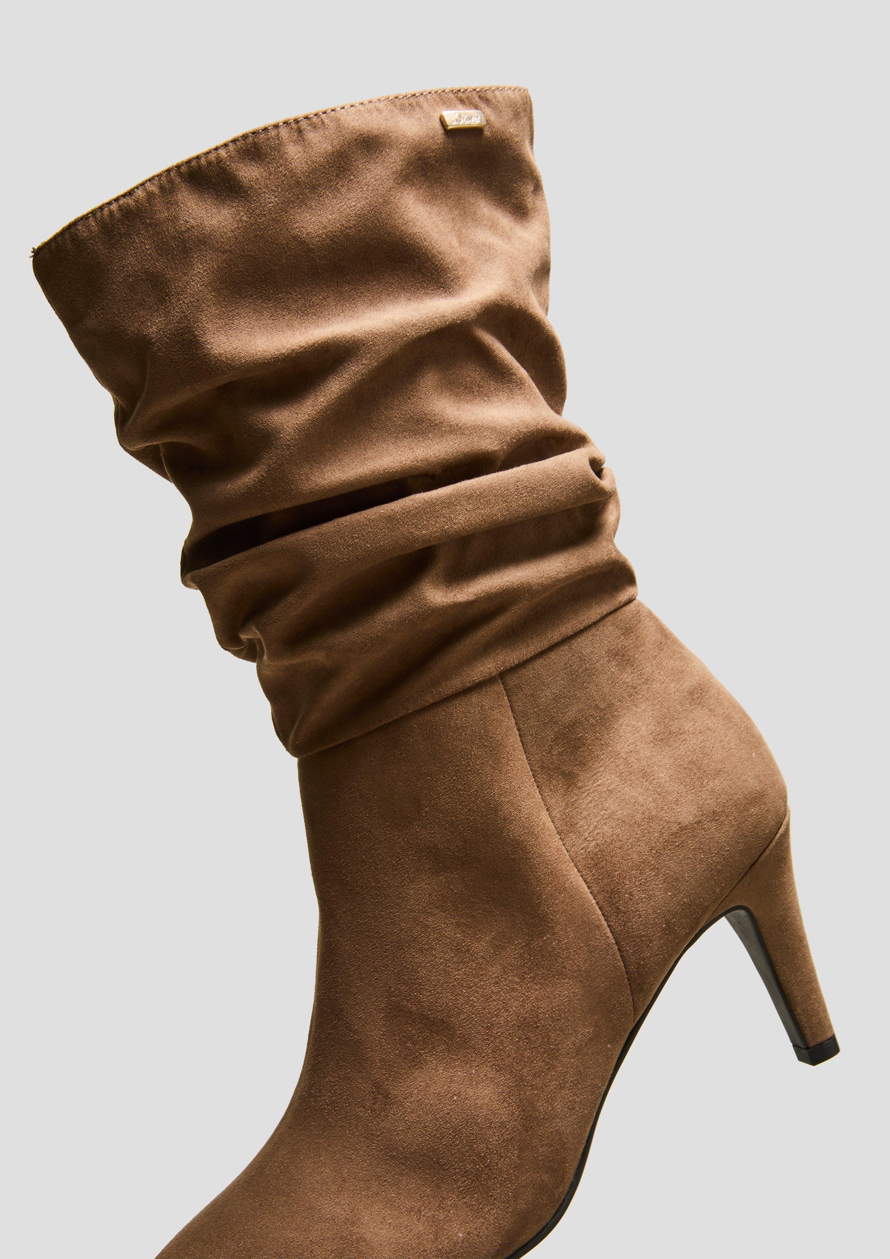 Stiefel in Veloursleder-Optik  6008293-348