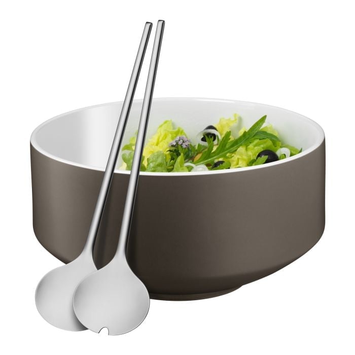 Moto Salat-Set, 3-teilig, lavagrau