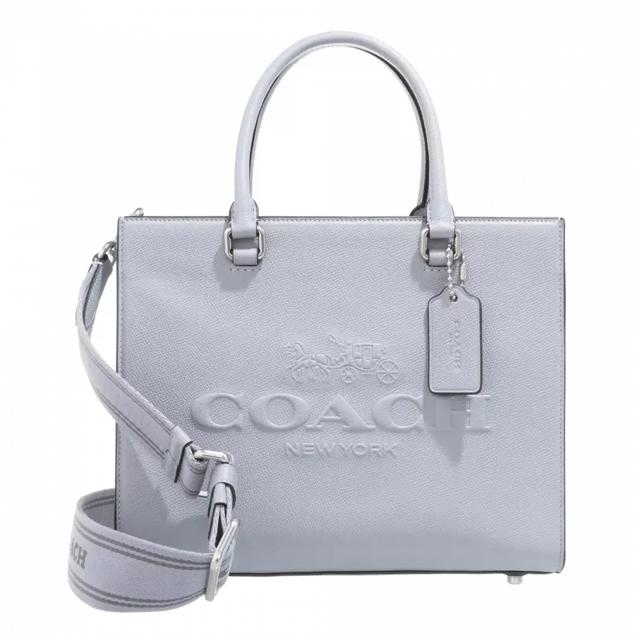 Coach - Coach Handle Bags Leder Blue - blau