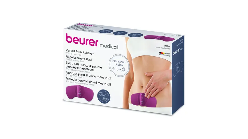 beurer Menstrual Relax TENS & Wärme Pad EM 50