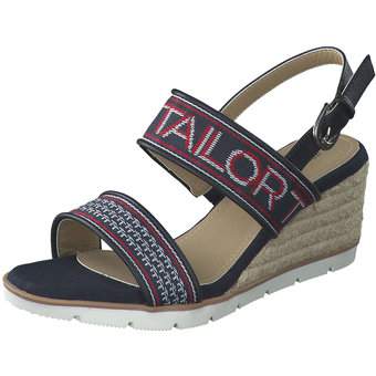 Tom Tailor Keilsandale in blau