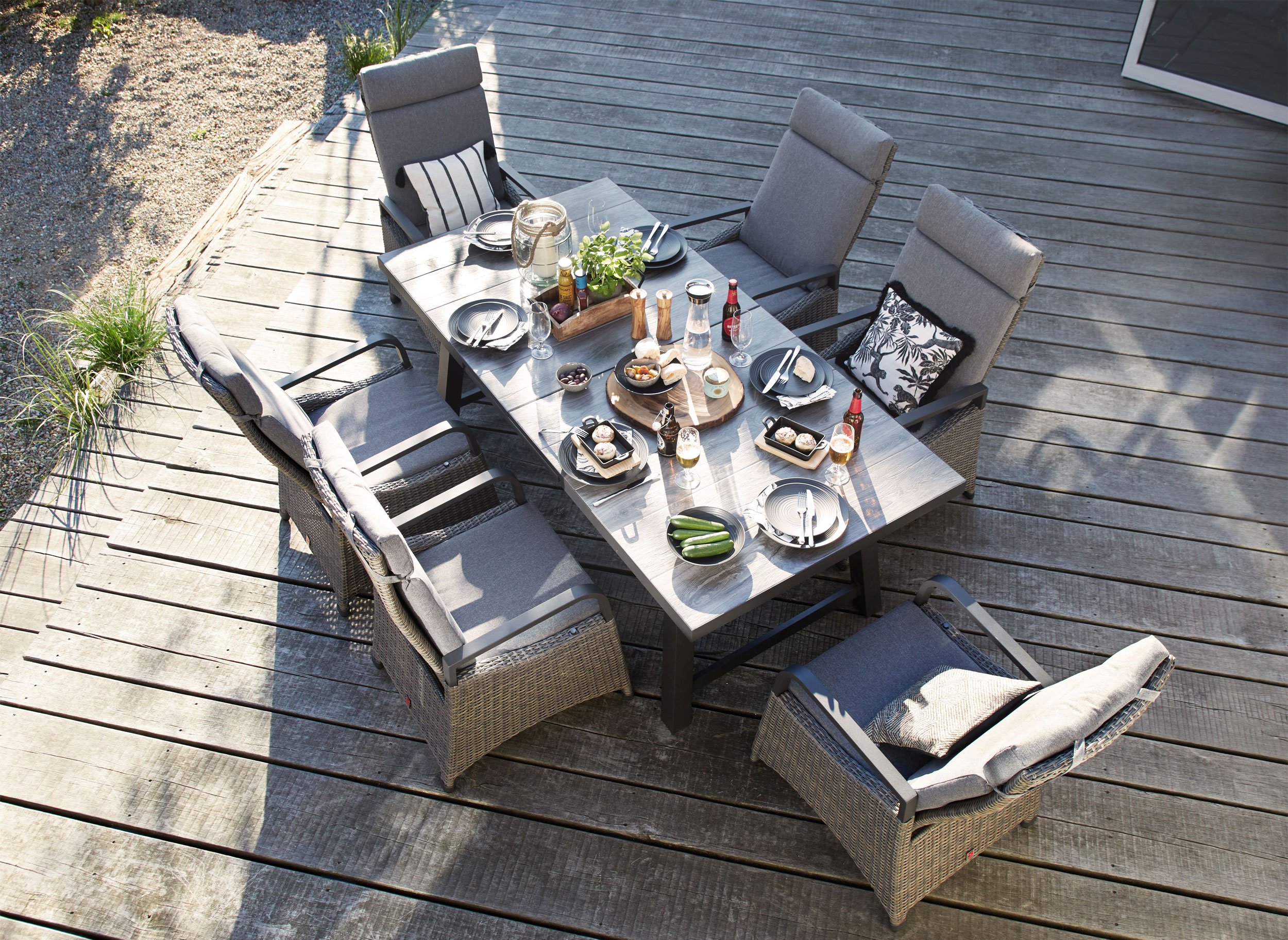 OUTDOORGartentisch ausziehbar Keramik