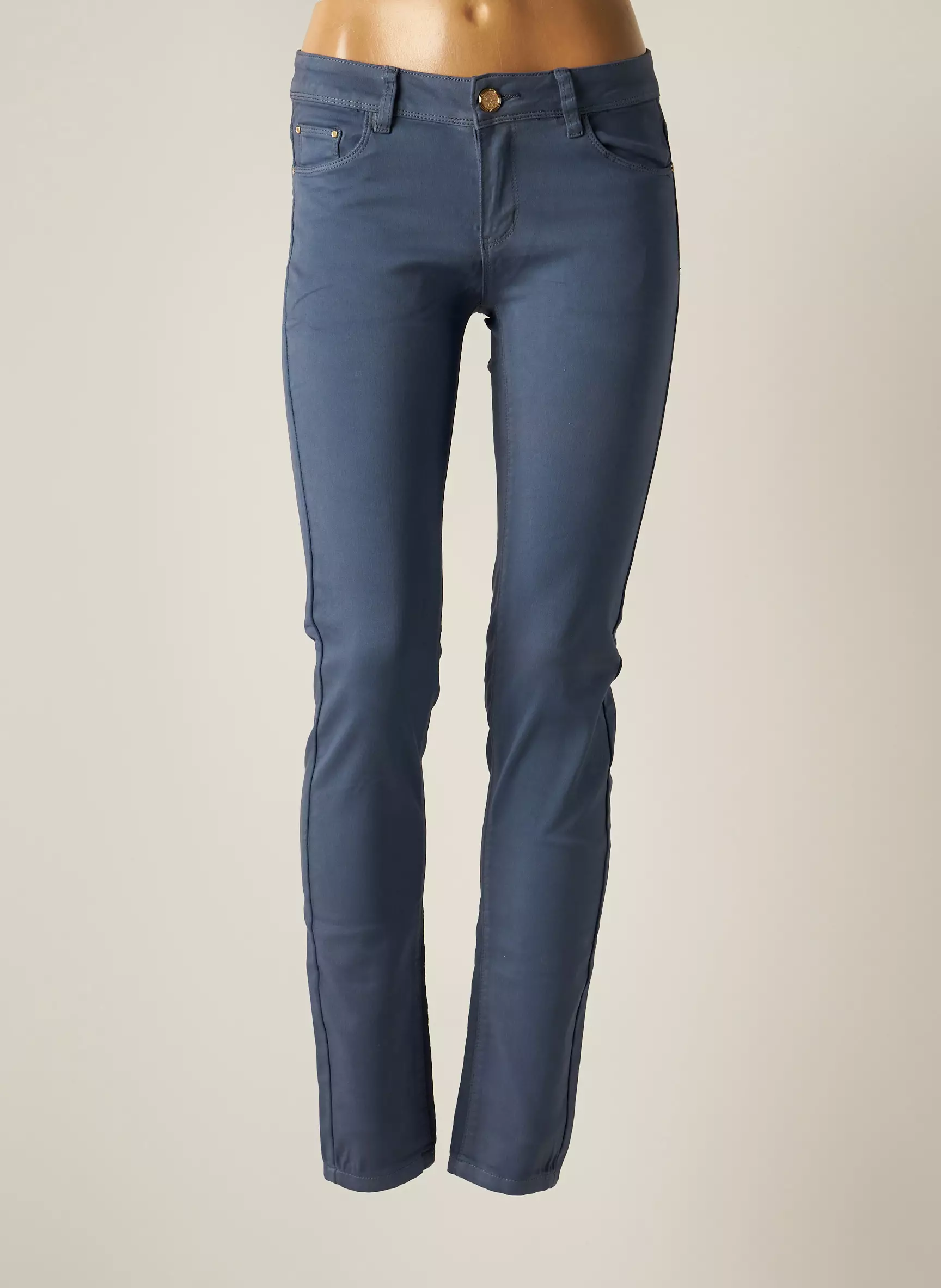 R Display Pantalons Slim Femme couleur bleu