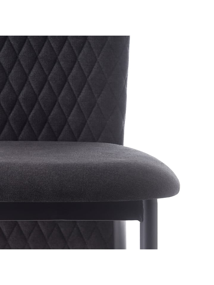 B&D Home Esszimmerstuhl THADDÄUS in Anthrazit - (B)46 x (H)94 x (T)58 cm günstig kaufen
