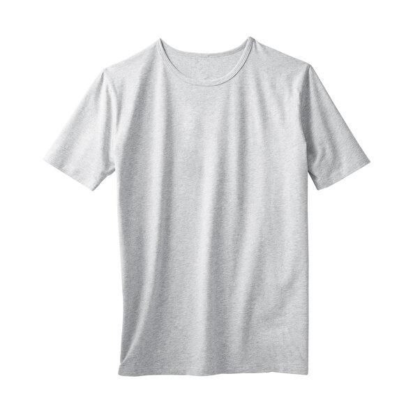 T-Shirts, weiß/schwarz/grau, 3er Set