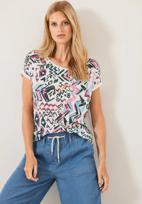 CECIL Materialmix T-Shirt