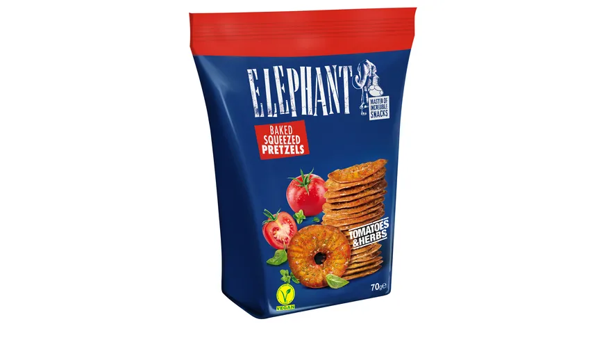 ELEPHANT Pretzels Tomate & Kräuter 70 g