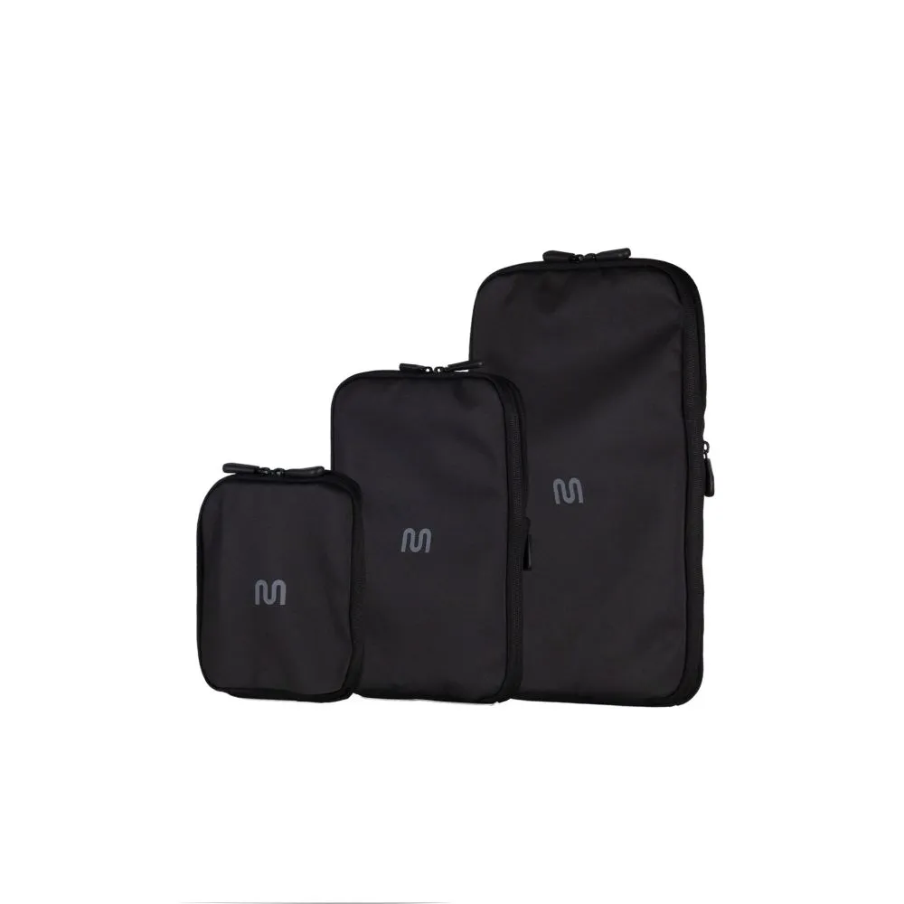onemate Packtaschen-Set Universal (S, M, L)  - Schwarz