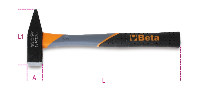 Beta 013700620 1370T 200 Bænkhammer, plastikhåndtag