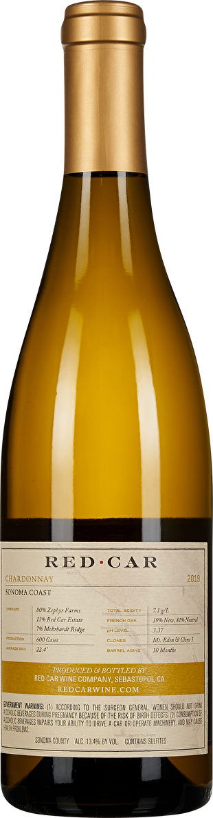 Red Car Chardonnay Sonoma Coast 2020