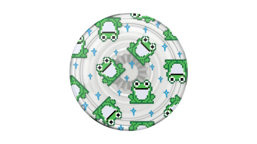 PopGrip PlantCore™ - ausziehbarer Handy-Griff Handyhalter - 8 Bit Frogs