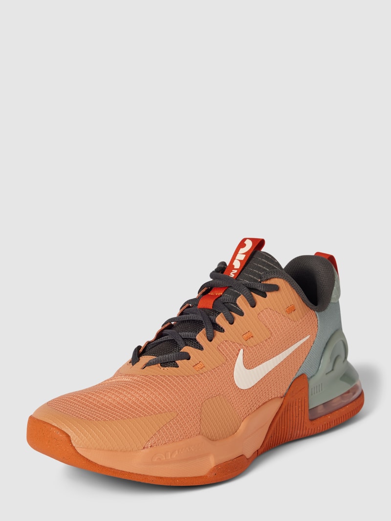 Sneaker mit Zugschlaufe Modell 'Air Max' in mittelbraun
