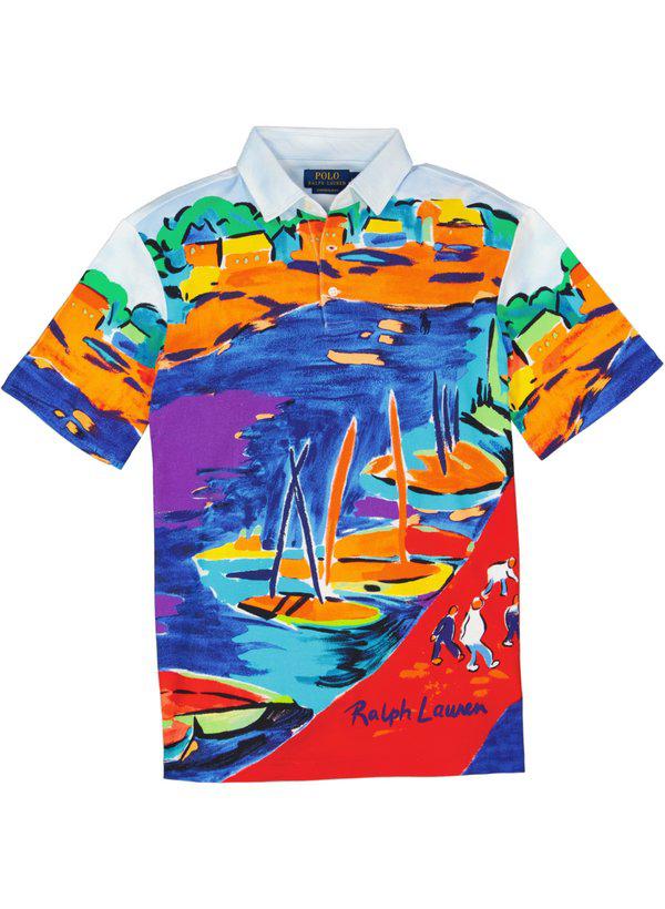 Polo Ralph Lauren, Polo-Shirt, Custom Slim Fit, Baumwoll-Piqué, multicolor