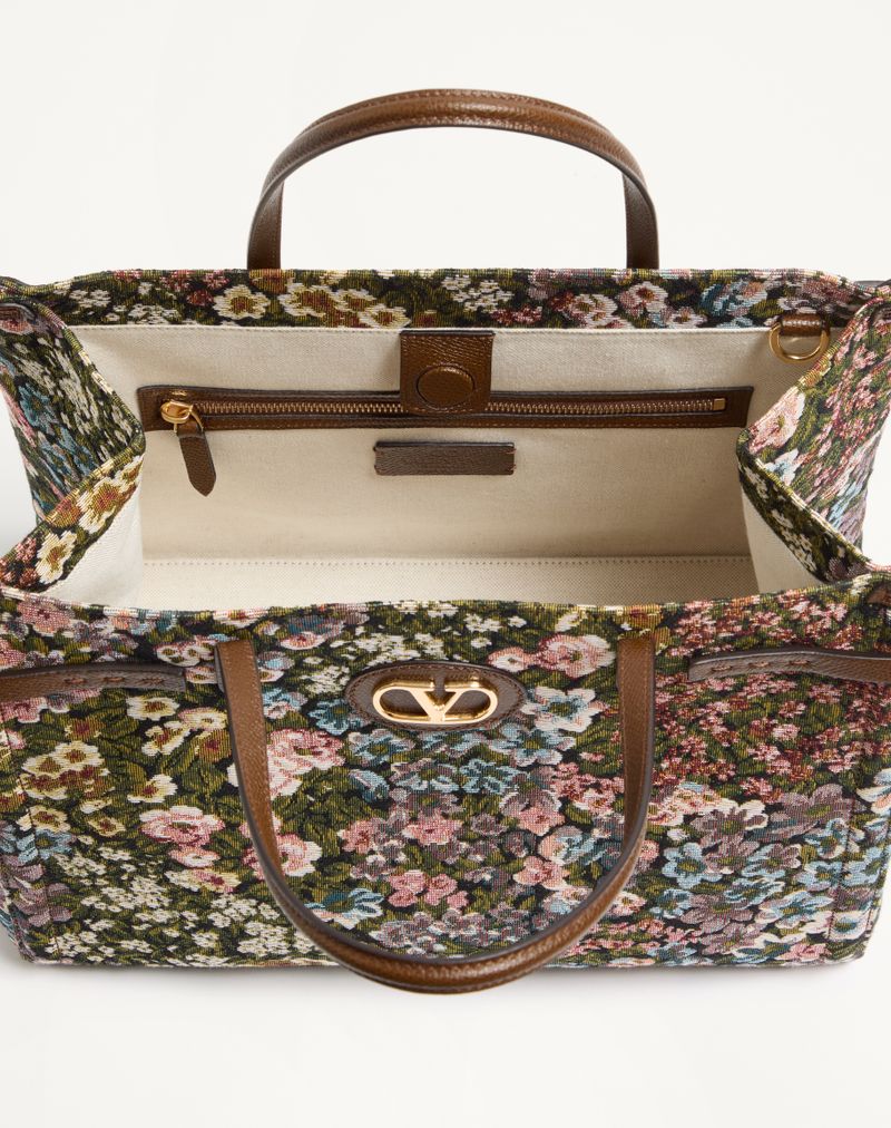 Sac cabas Valentino Garavani Antibes moyen en tissu jacquard Après l'Hiver