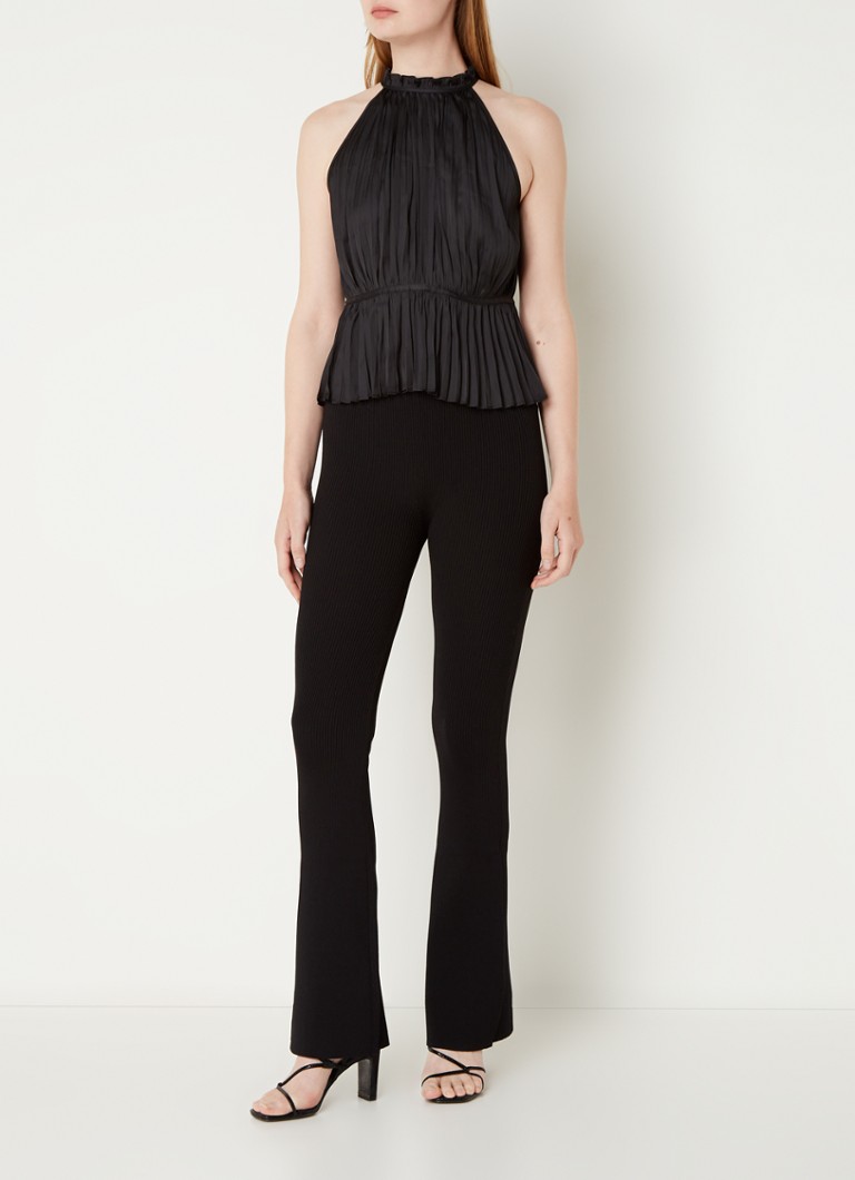 Maje Halter top with pleats