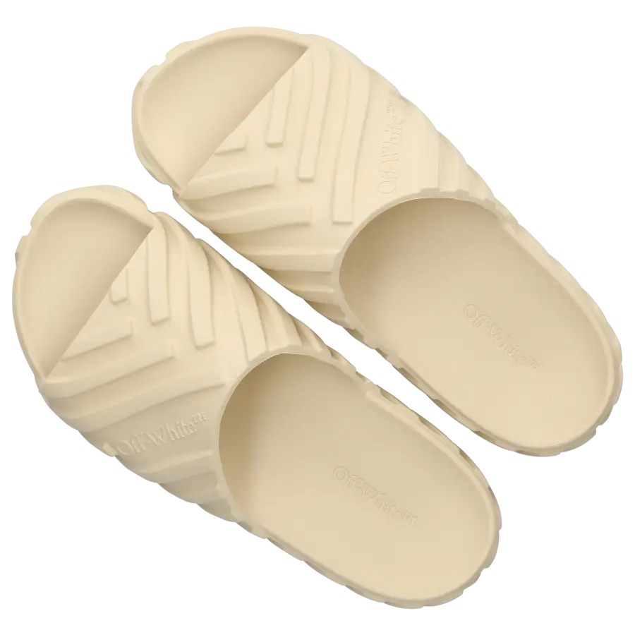 Off-White - Badeschuhe EXPLORATION SLIDERS - beige