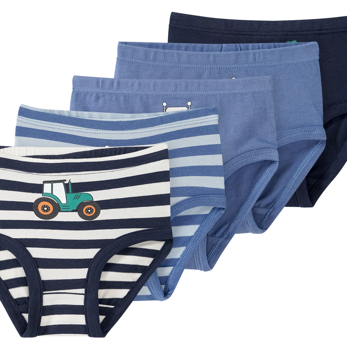 3 Baby Slips in verschiedenen Dessins