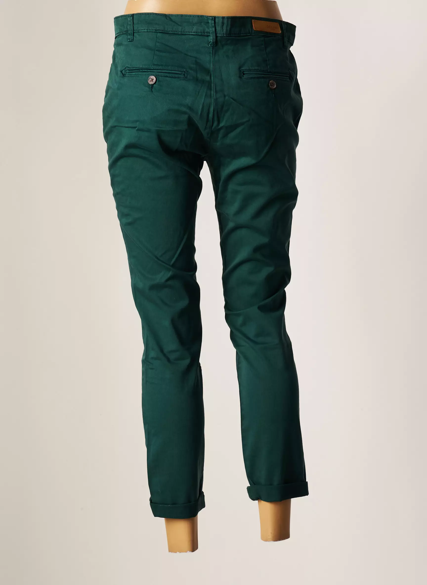 Deeluxe Pantalon7 8 Femme couleur vert