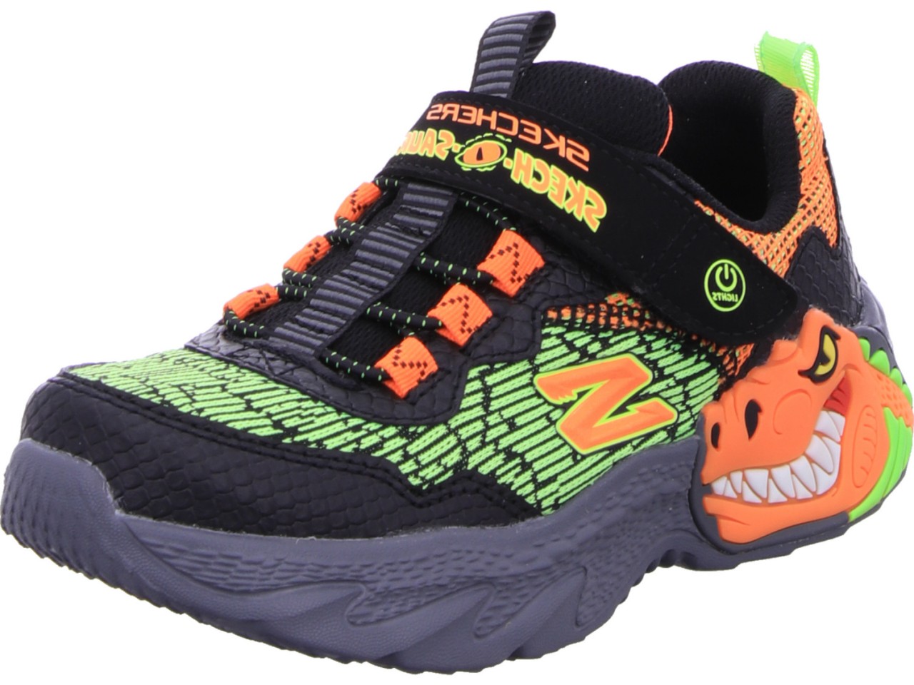 SKECHERS Jungen Halbschuhe schwarz S Lights - DINO LIGHTS