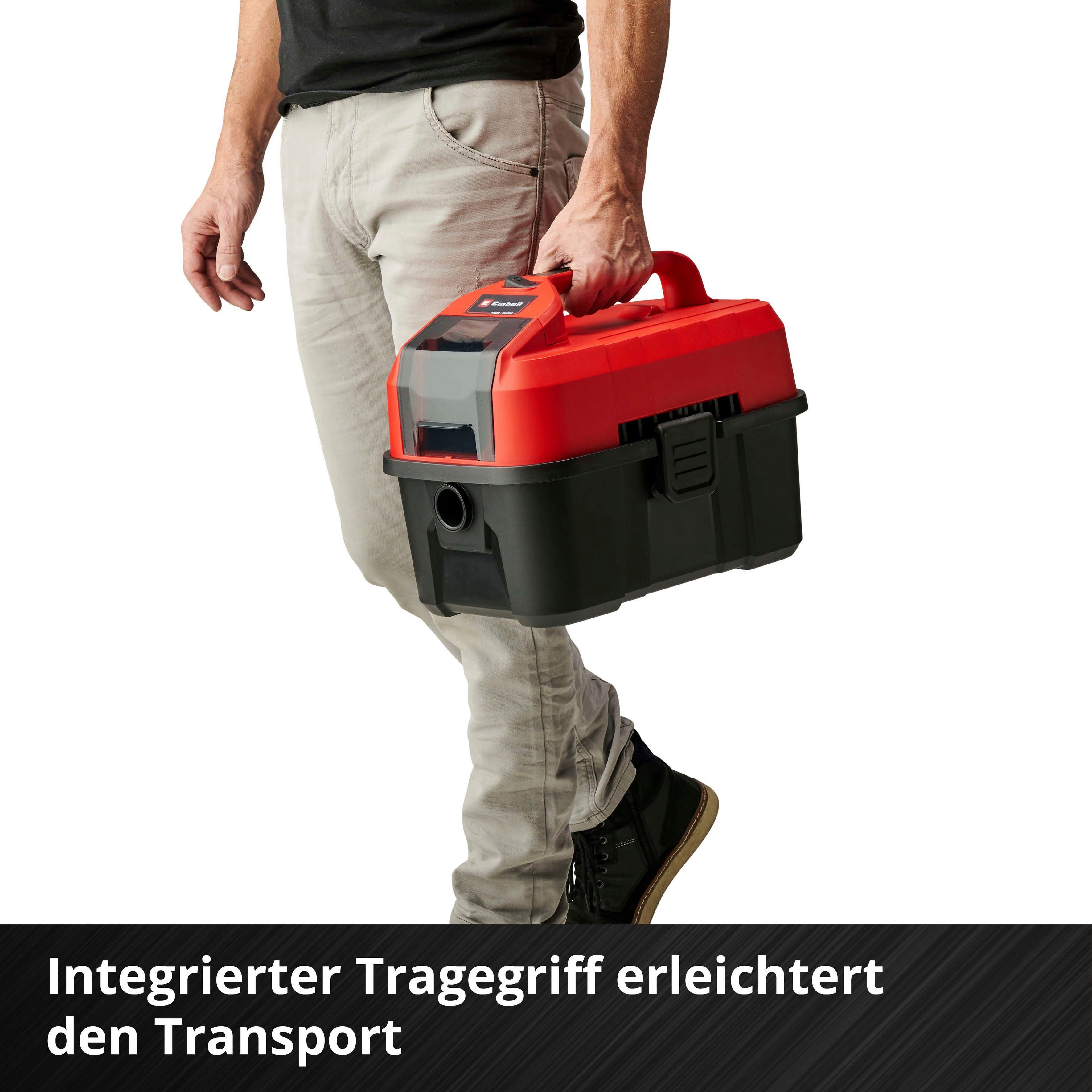 Einhell Nass-Trocken-Akkusauger TE-VC 18/10 Li-Solo, 900 W, mit Beutel, Power X-Change, ohne Akku und Ladegerät