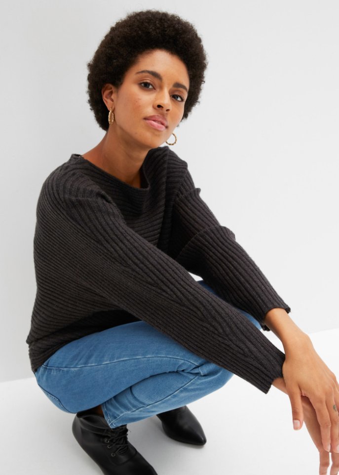 Pullover mit Rippstruktur