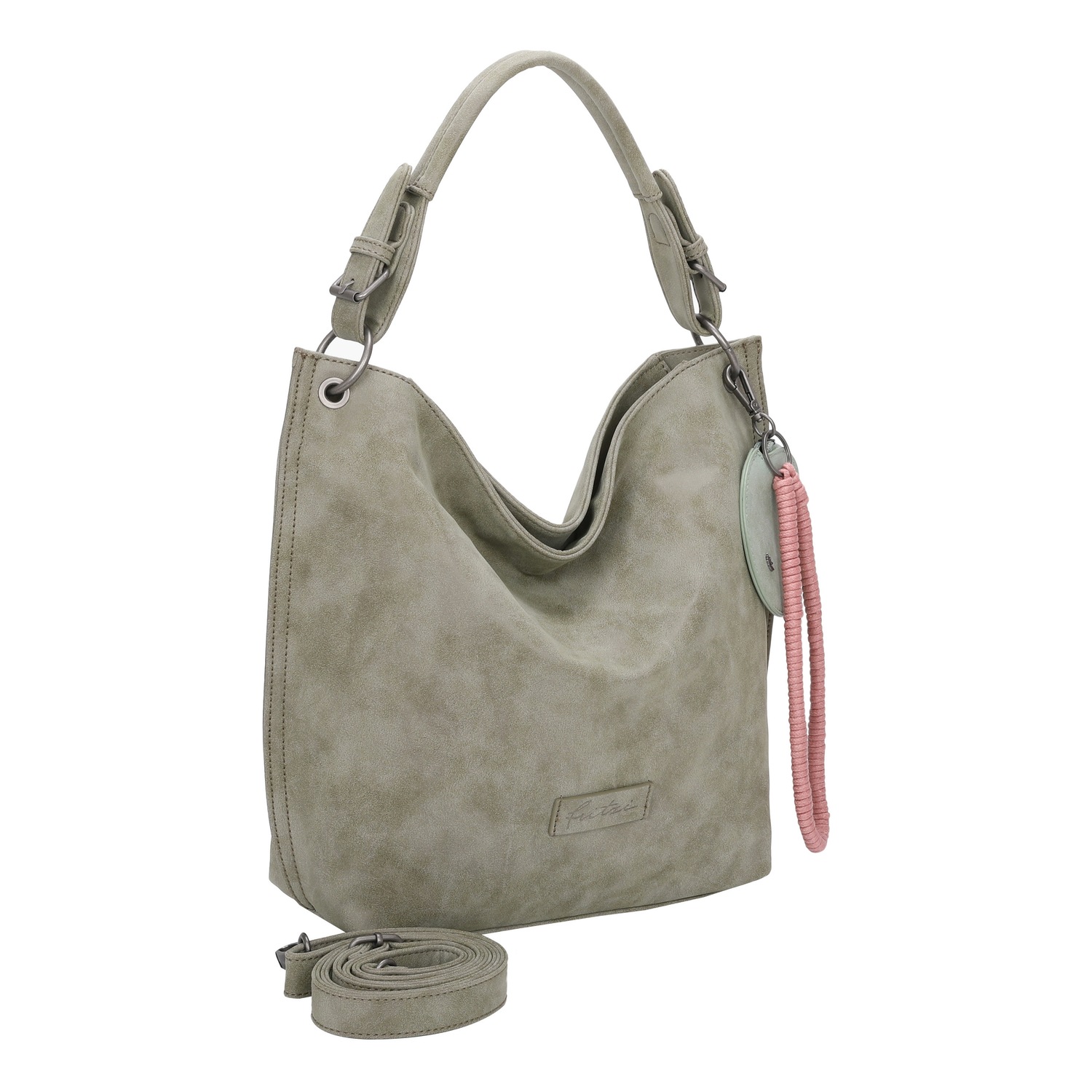 Schultertasche Fritzi01N mit abnehmbarer Schlüsselschlange und Taschenanhänger