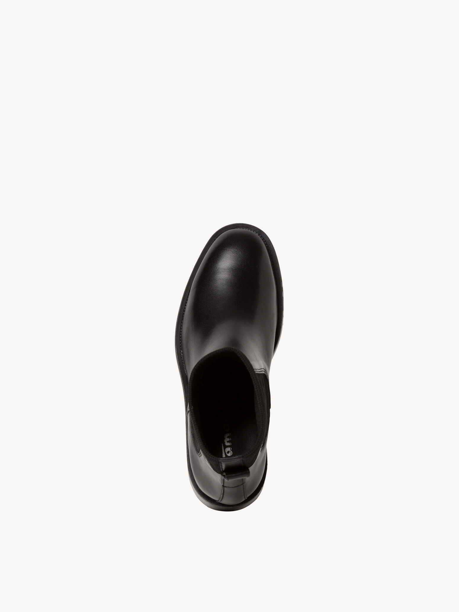 Bottine Chelsea en cuir - noir