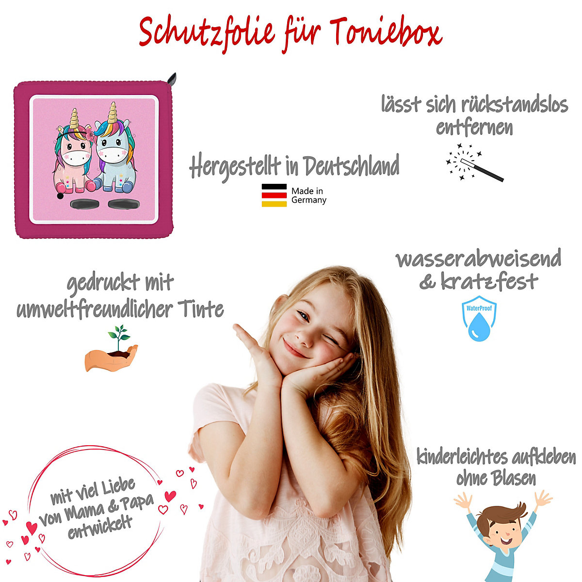 Schutzfolie für Toniebox, Dekofolie für Toniebox, Toniebox Aufkleber