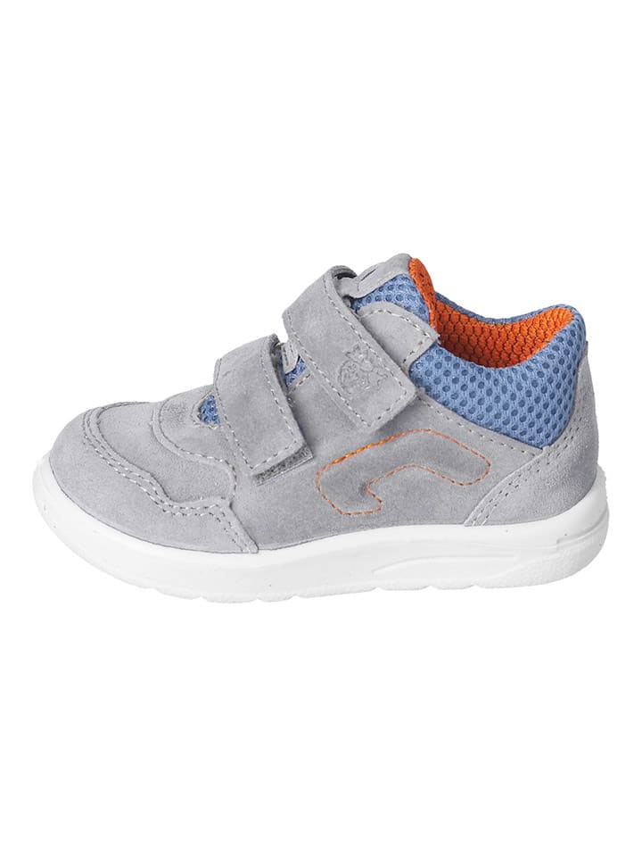 PEPINO Leder-Sneakers in Grau/ Hellblau günstig kaufen
