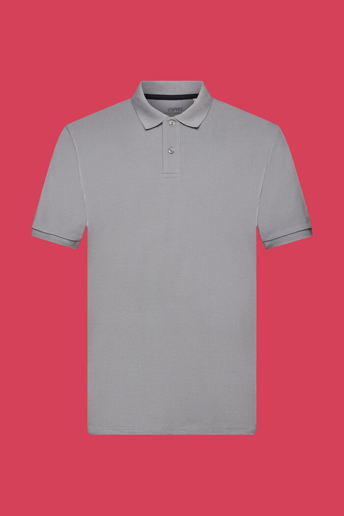 Slim-Fit-Poloshirt aus Baumwoll-Piqué