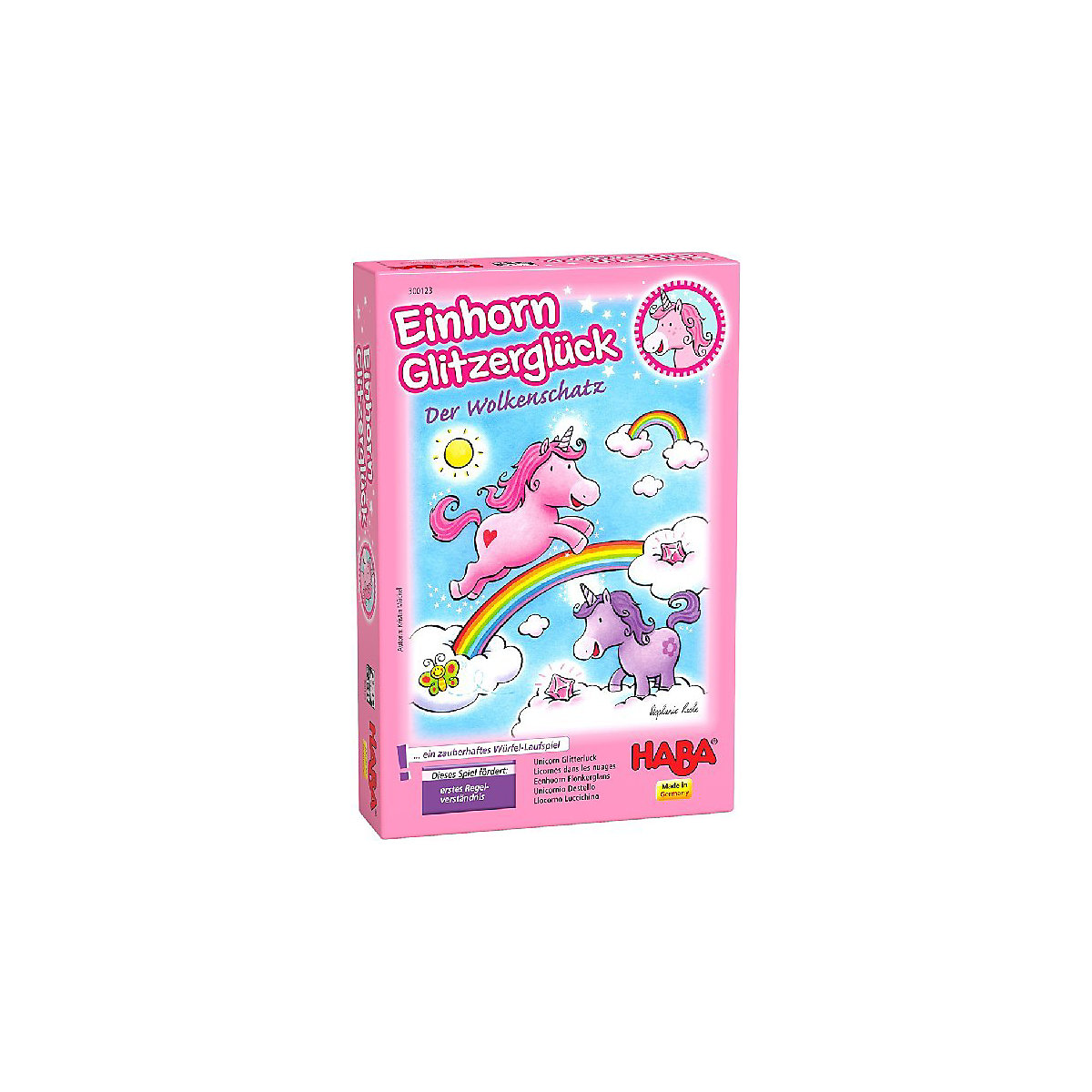 HABA 300123 Mitbringspiel Einhorn Glitzerglück
