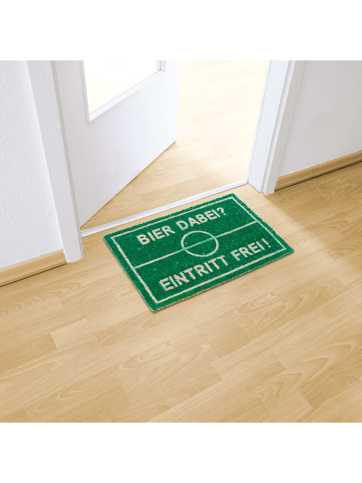 relaxdays Fußmatte Bier in Grün - (B)60 x (T)40 cm günstig kaufen onesize
