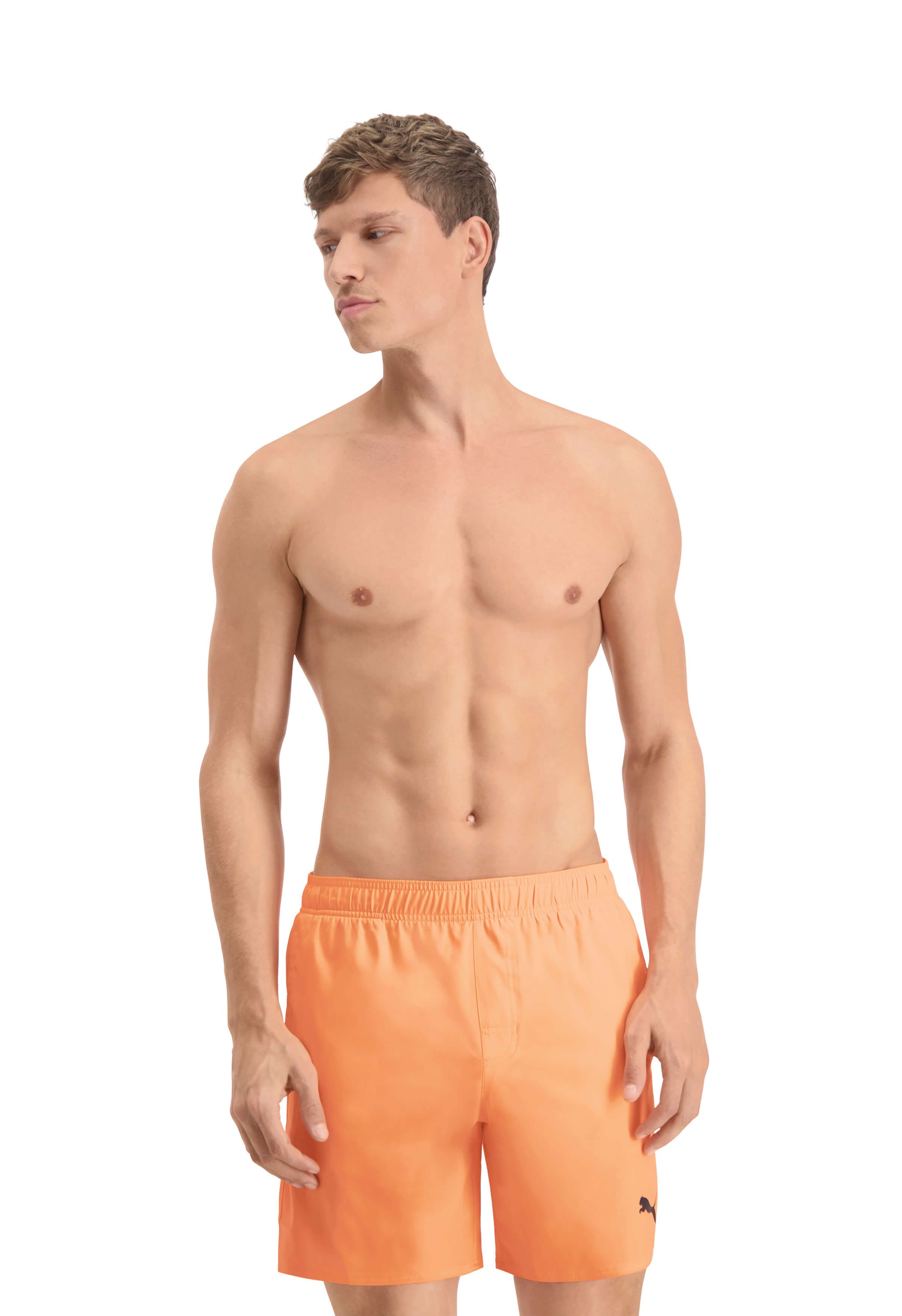 PUMA Mittellanger Bright Orange Badehose