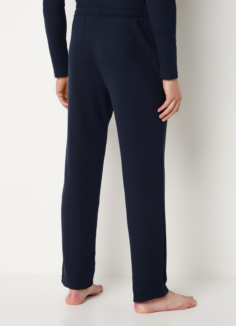 HUGO BOSS Textured waffle pajama bottoms