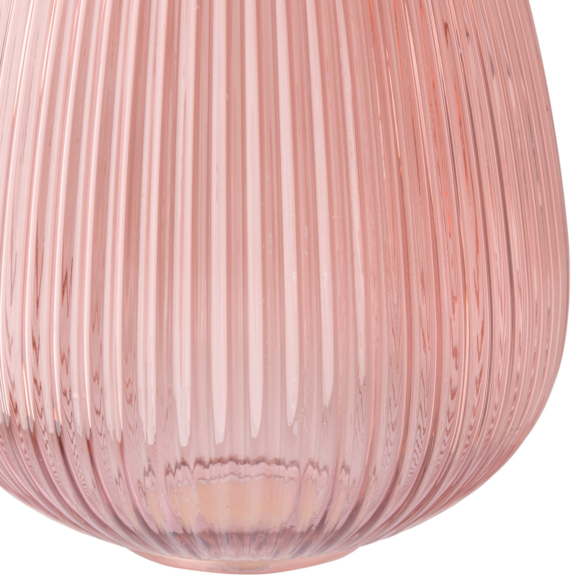 Große Vase in geriffelter Optik