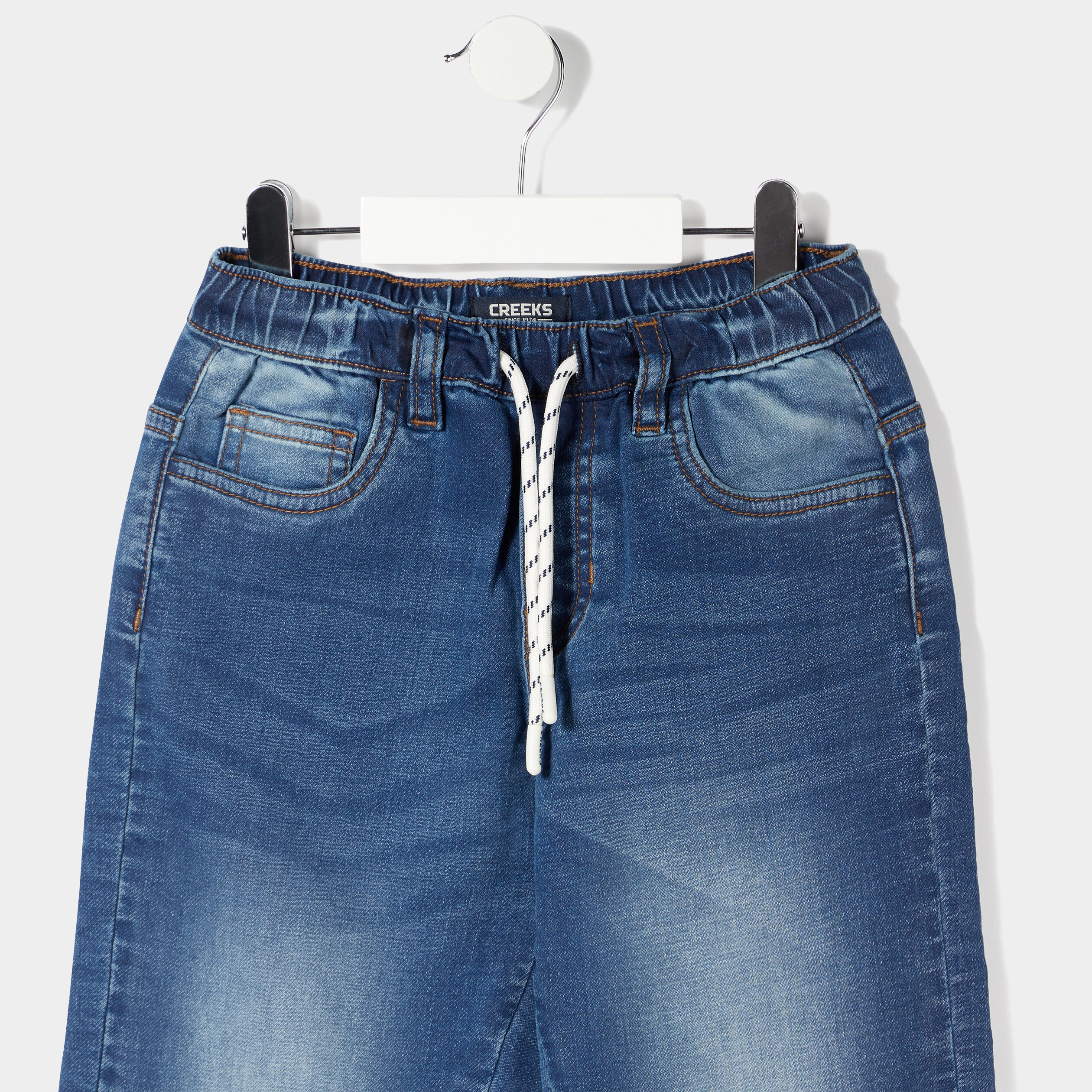 Jeans jogger Creeks denim stone garçon | La Halle
