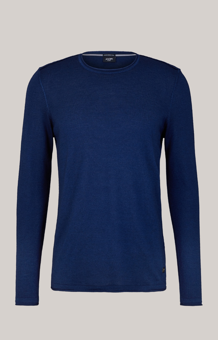 Merinowoll-Pullover Lelios in Navy