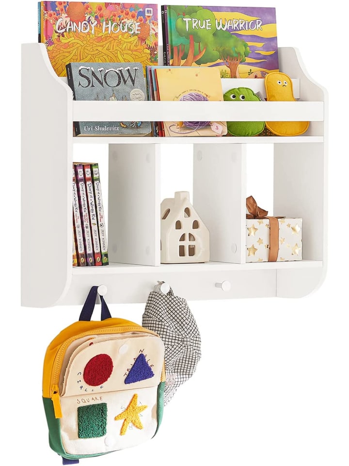 SoBuy Kinderregal in Weiß - (B)60 x (H)51 x (T)18cm günstig kaufen onesize