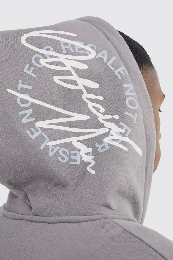 Oversize Hoodie mit Graffiti-Print und Farbspritzern
