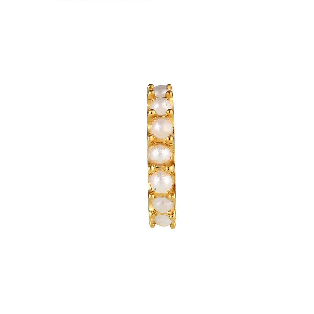Elli Elli Boucles d'Oreilles Femme Élégant avec des Perles en 925 Sterling Silver Boucles d'oreilles