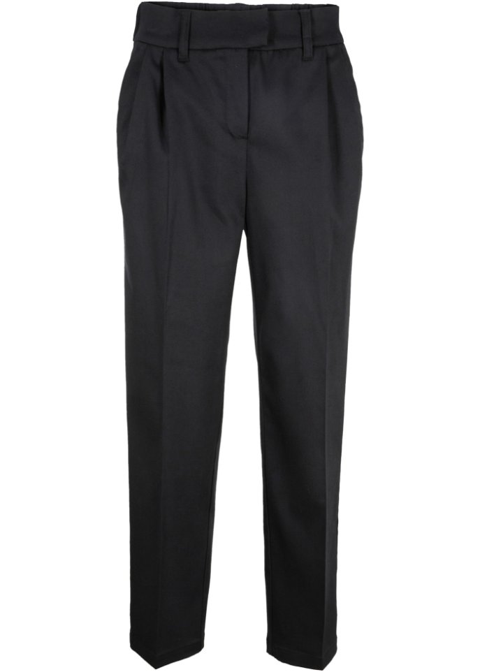 Baumwoll-Bundfaltenhose